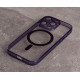 Силіконовий чохол MagSafe SHADE PHONE для iPhone 15 Pro Max темно-фіолетовий