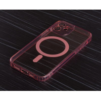 Силіконовий чохол MagSafe SHADE PHONE для iPhone 12 рожевий