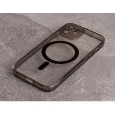 Силіконовий чохол MagSafe SHADE PHONE для iPhone 12 чорний