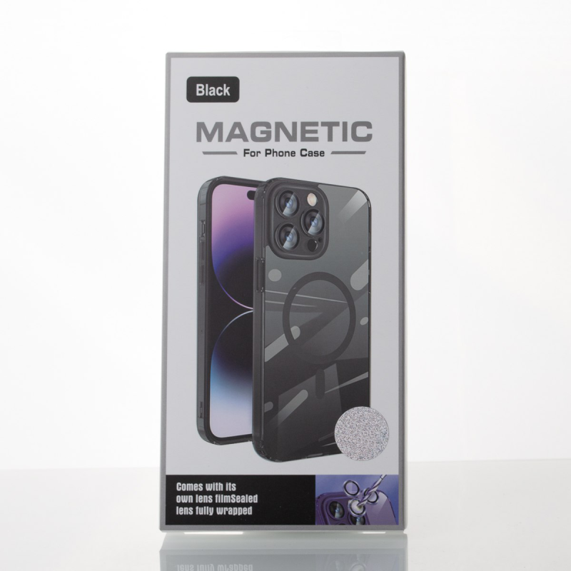 Силіконовий чохол MagSafe SHADE PHONE для iPhone 15 Pro прозорий