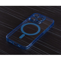 Силіконовий чохол MagSafe SHADE PHONE для iPhone 14 Pro синій
