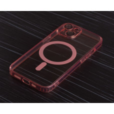 Силіконовий чохол MagSafe SHADE PHONE для iPhone 14 рожевий