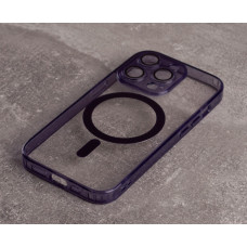 Силіконовий чохол MagSafe SHADE PHONE для iPhone 14 Pro темно-фіолетовий