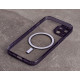 Силіконовий чохол MagSafe SHADE PHONE для iPhone 15 темно-фіолетовий