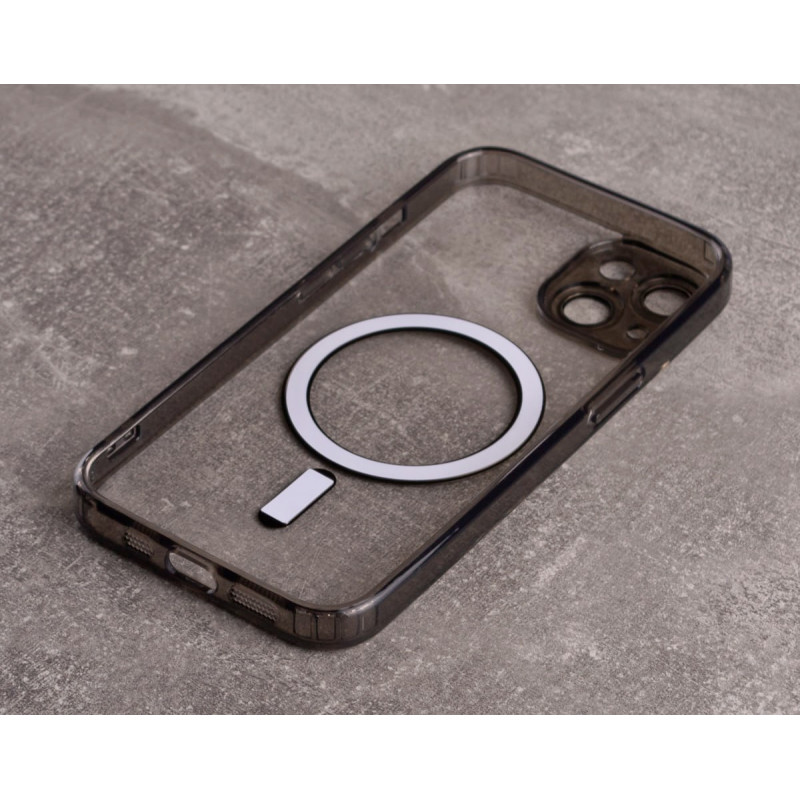 Силіконовий чохол MagSafe SHADE PHONE для iPhone 15 Plus чорний