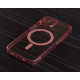 Силіконовий чохол MagSafe SHADE PHONE для iPhone 15 рожевий