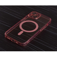 Силіконовий чохол MagSafe SHADE PHONE для iPhone 13 рожевий
