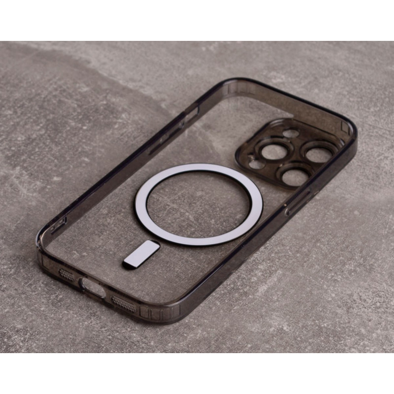 Силіконовий чохол MagSafe SHADE PHONE для iPhone 15 Pro Max чорний