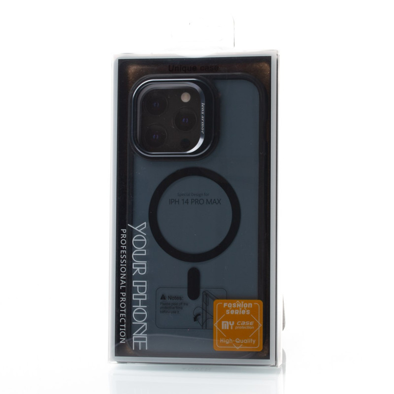 Силіконовий чохол MagSafe SHADOW для телефону iPhone 14 Pro Max сірий