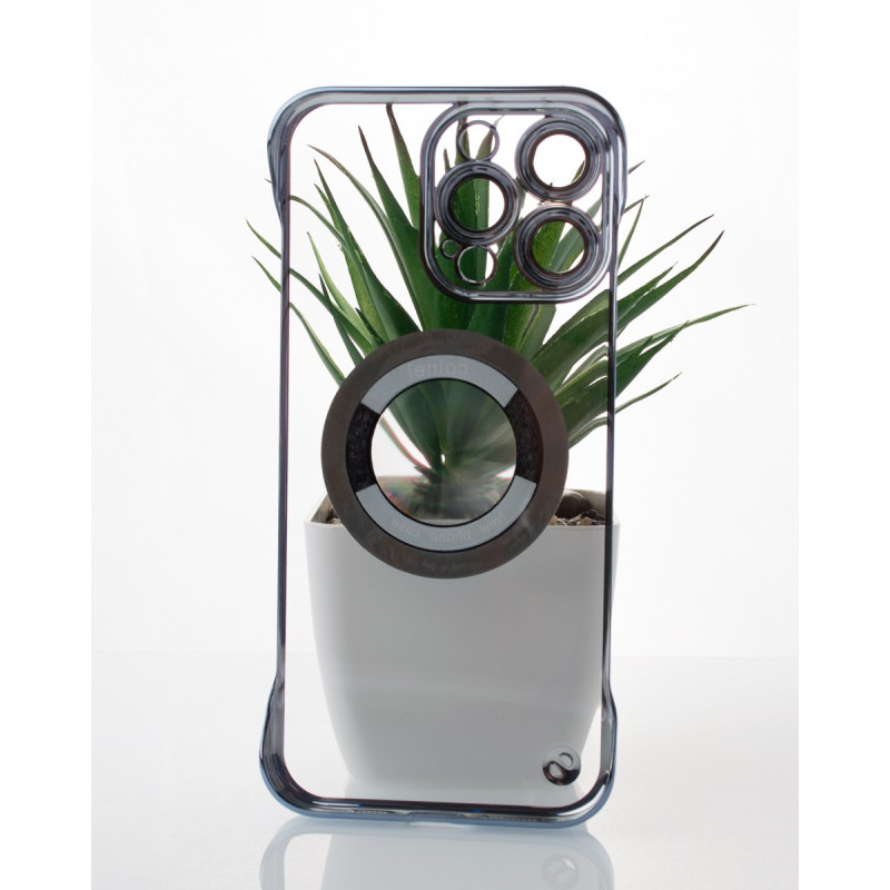 Пластиковий чохол MagSafe SLIM CASE для телефону iPhone 15 Pro синій