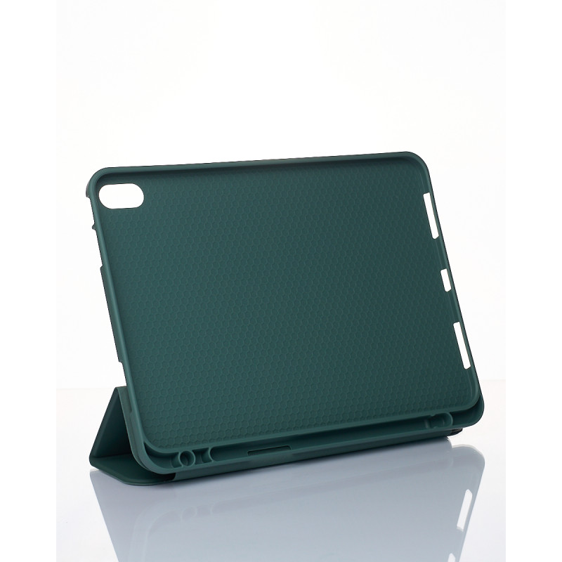 Чохол зі штучної шкіри SmartCover для планшета Apple iPad Air (2022) темно-зелений
