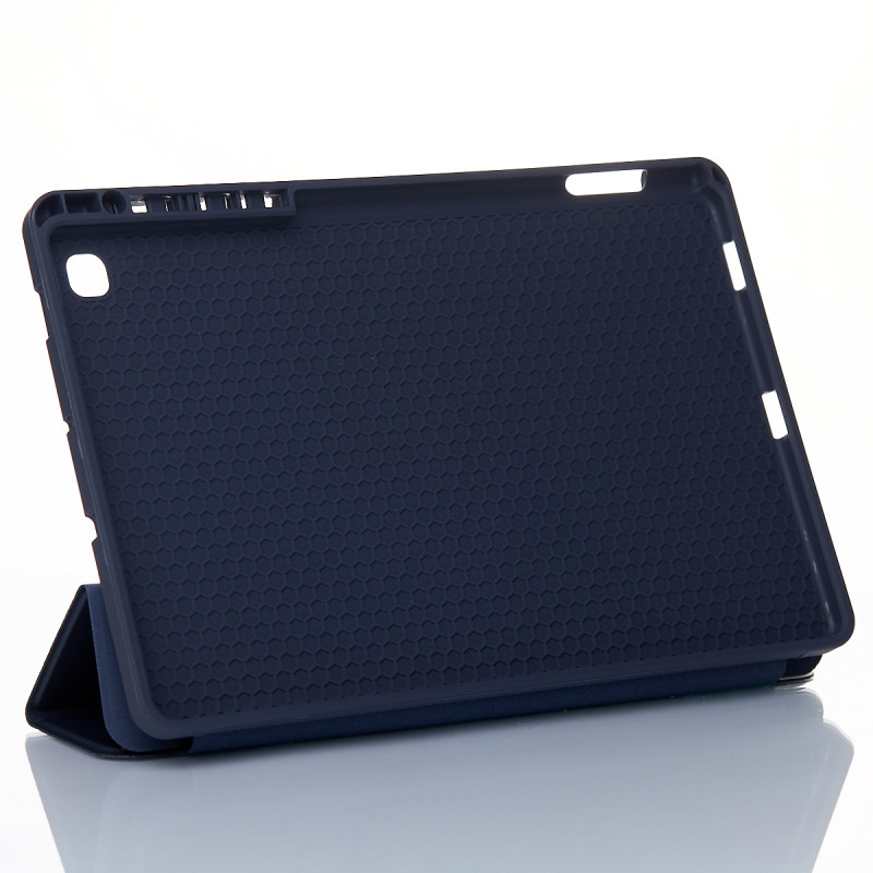 Чохол зі штучної шкіри SmartCover для планшета Samsung Galaxy Tab S6 Lite темно-синій