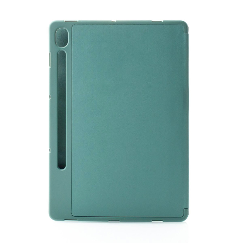 Чохол зі штучної шкіри SmartCover для планшета Samsung Galaxy Tab S9 FE темно-зелений