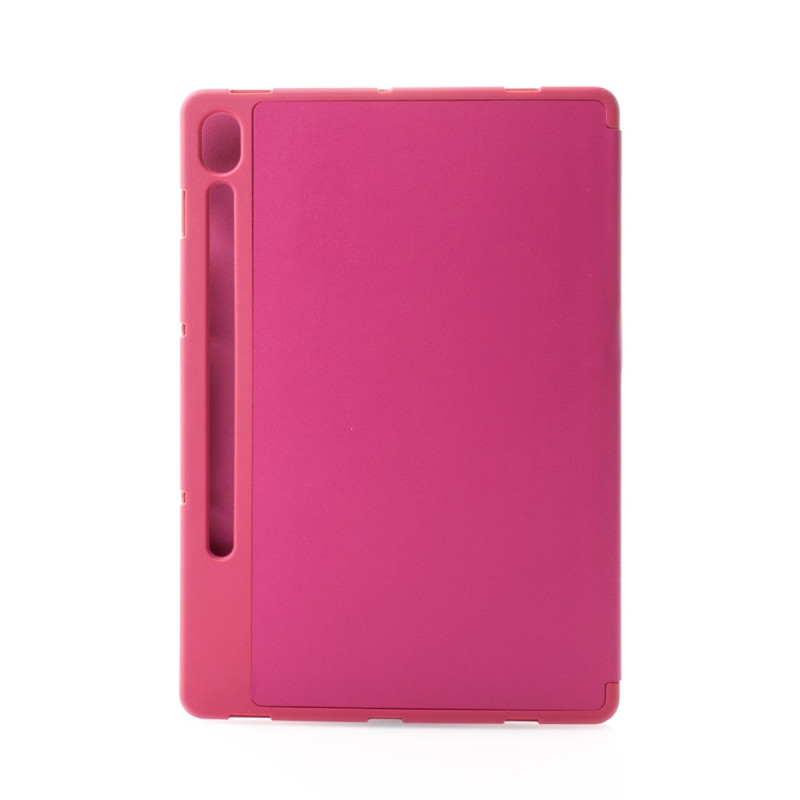 Чохол зі штучної шкіри SmartCover для планшета Samsung Galaxy Tab S9 FE малиновий