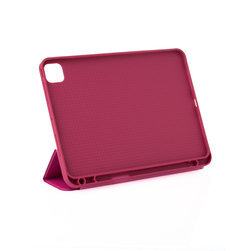 Чохол зі штучної шкіри SmartCover для планшета Apple iPad Pro 13 (2024) малиновий