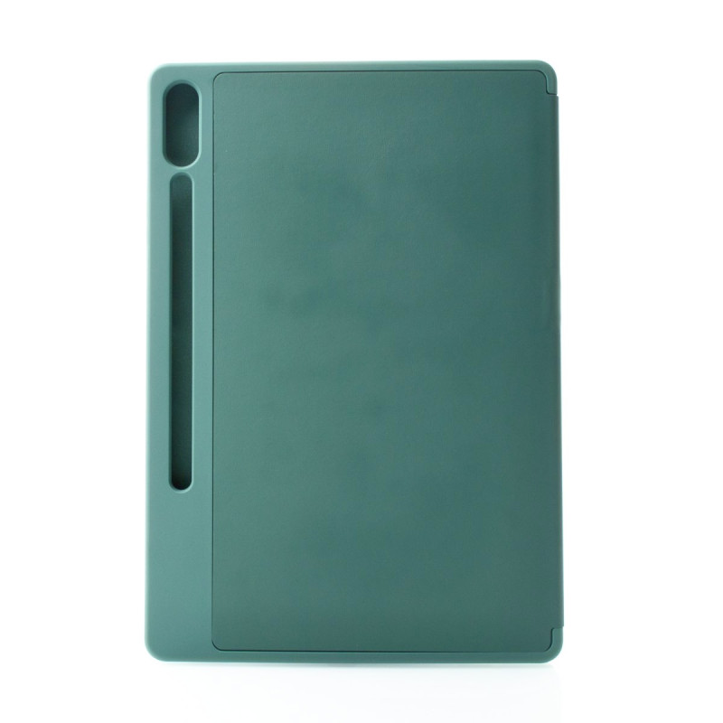 Чохол зі штучної шкіри SmartCover для планшета Samsung Galaxy Tab S9 FE Plus темно-зелений