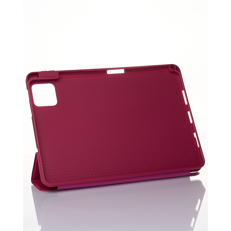 Чохол зі штучної шкіри SmartCover для планшета Xiaomi Pad 5 малиновий
