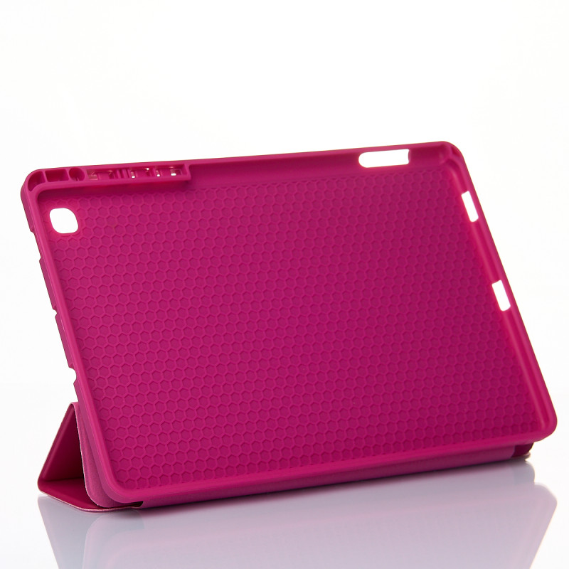 Чохол зі штучної шкіри SmartCover для планшета Samsung Galaxy Tab S6 Lite малиновий