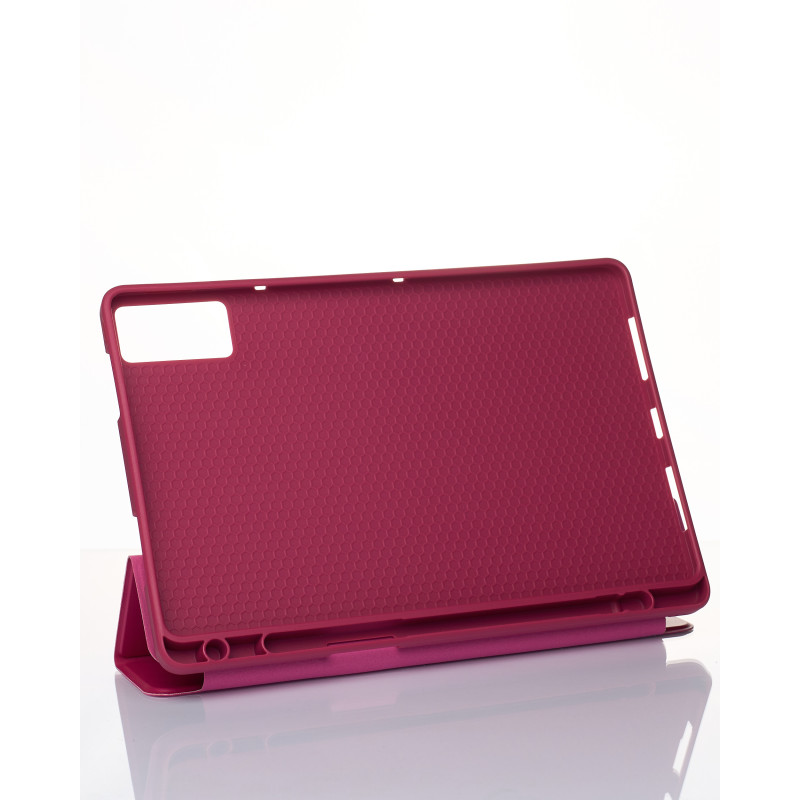 Чохол зі штучної шкіри SmartCover для планшета Xiaomi Redmi Pad малиновий
