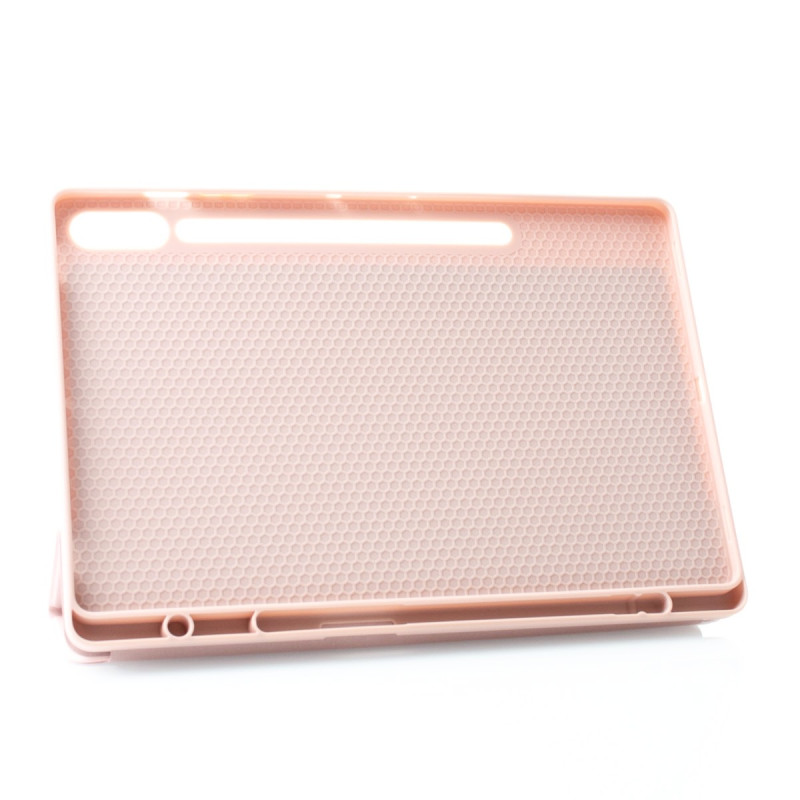 Чохол зі штучної шкіри SmartCover для планшета Samsung Galaxy Tab S9 FE Plus пудра
