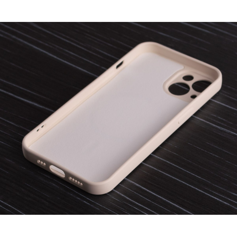 Силіконовий чохол MagSafe SOFT для iPhone 14 бежевий
