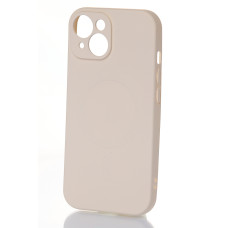Силіконовий чохол MagSafe SOFT для iPhone 15 Plus бежевий