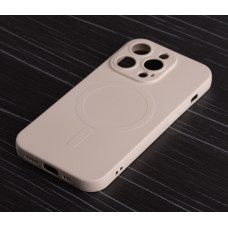 Силіконовий чохол MagSafe SOFT для iPhone 12 Pro Max бежевий