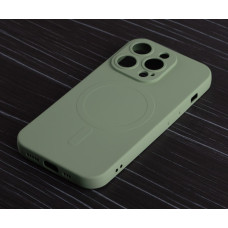 Силіконовий чохол MagSafe SOFT для iPhone 12 Pro оливковий