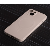 Силіконовий чохол MagSafe SOFT для iPhone 13 бежевий