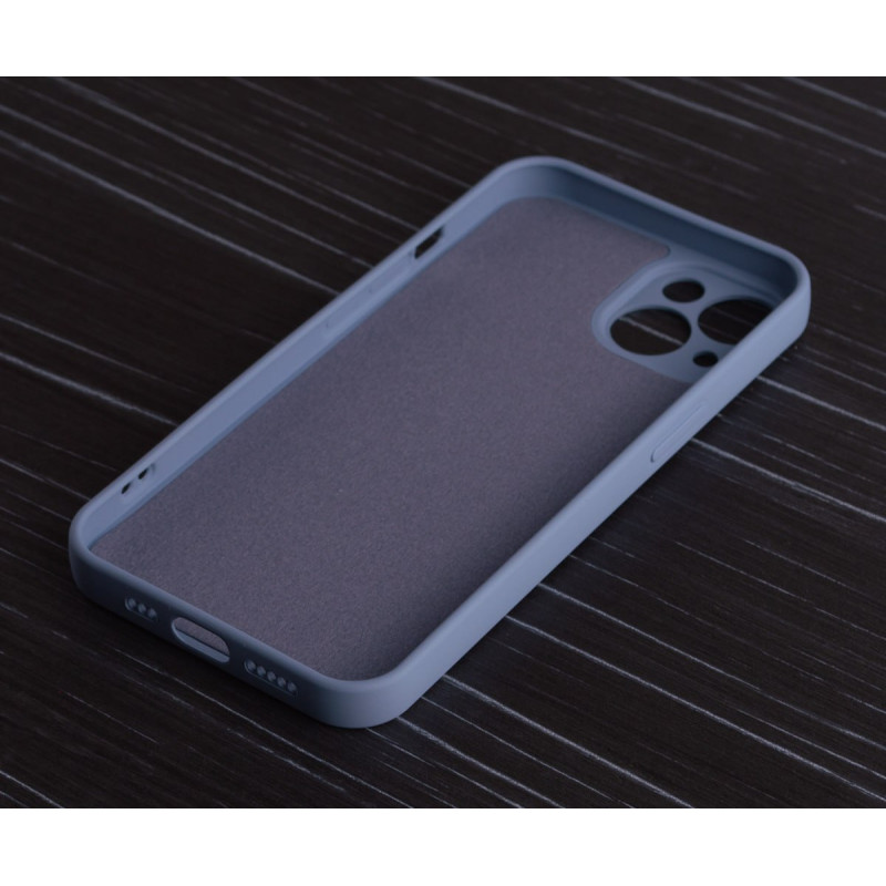 Силіконовий чохол MagSafe SOFT для iPhone 13 сіро-синій