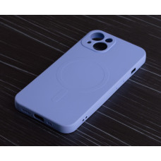 Силіконовий чохол MagSafe SOFT для iPhone 13 блакитний