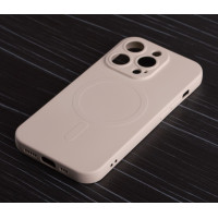 Силіконовий чохол MagSafe SOFT для iPhone 14 Pro Max бежевий