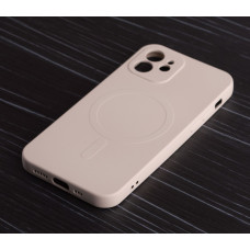 Силіконовий чохол MagSafe SOFT для iPhone 12 бежевий