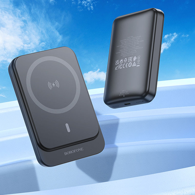 Портативное ЗУ Power Bank BOROFONE BJ63A Nimble PD20W с БЗУ 10000 mAh