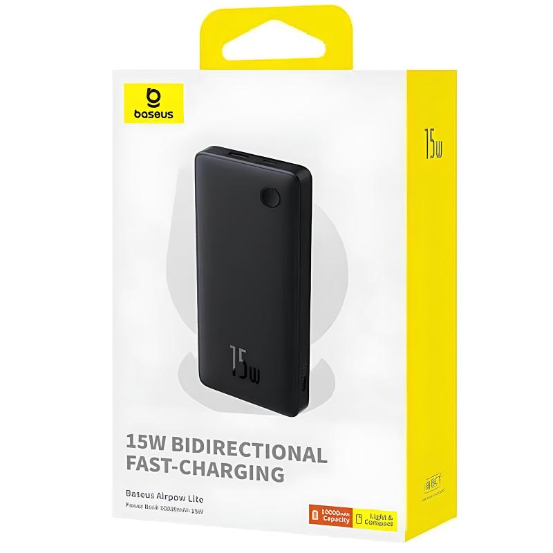 Портативное ЗУ Power Bank Baseus Airpow Lite OS 15W 10000 mAh (P10067500)