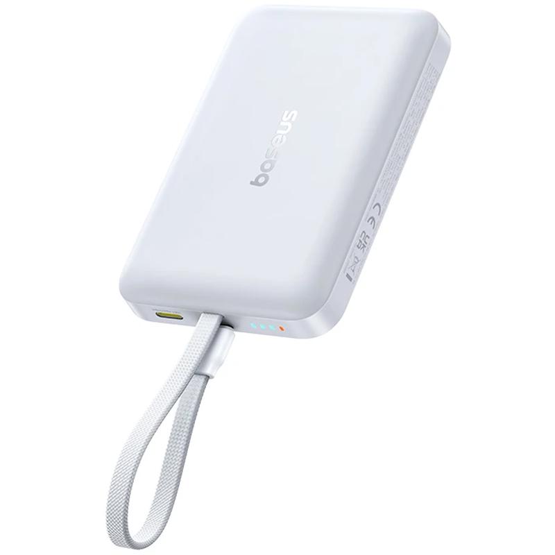 Портативное ЗУ Power Bank Baseus EnerFill FM11 30W с БЗУ with cable 10000mAh (E00289)