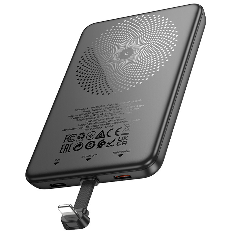 Портативное ЗУ Power Bank Hoco J133 Triumph PD20W + Lightning 5000 mAh