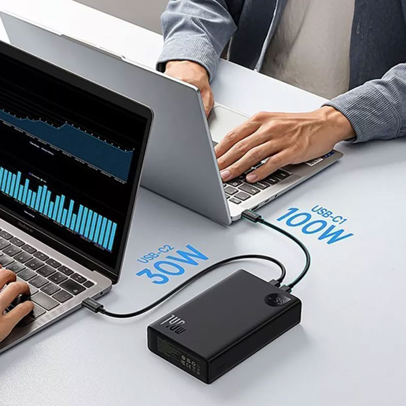 Уценка Портативное ЗУ Baseus Adaman Digital Display 140W 24000mAh (P100215081113-0)
