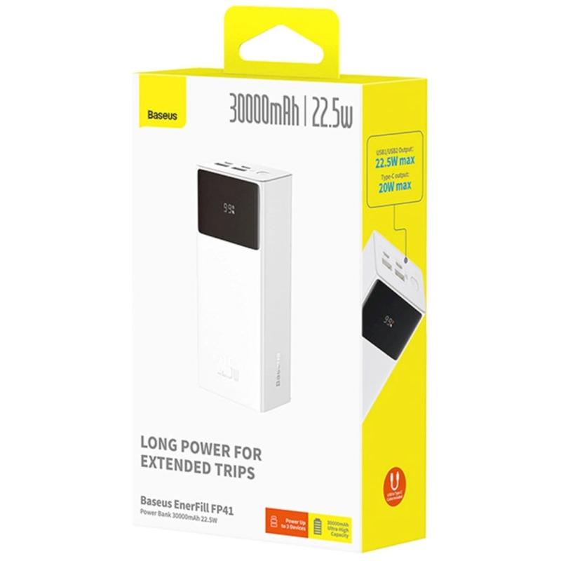 Портативное ЗУ Power Bank Baseus EnerFill FP41 PD22.5W 30000 mAh (E0027K)