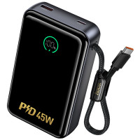 Портативное ЗУ Power Bank Hoco Q54 Shine PD45W with cable 20000 mAh