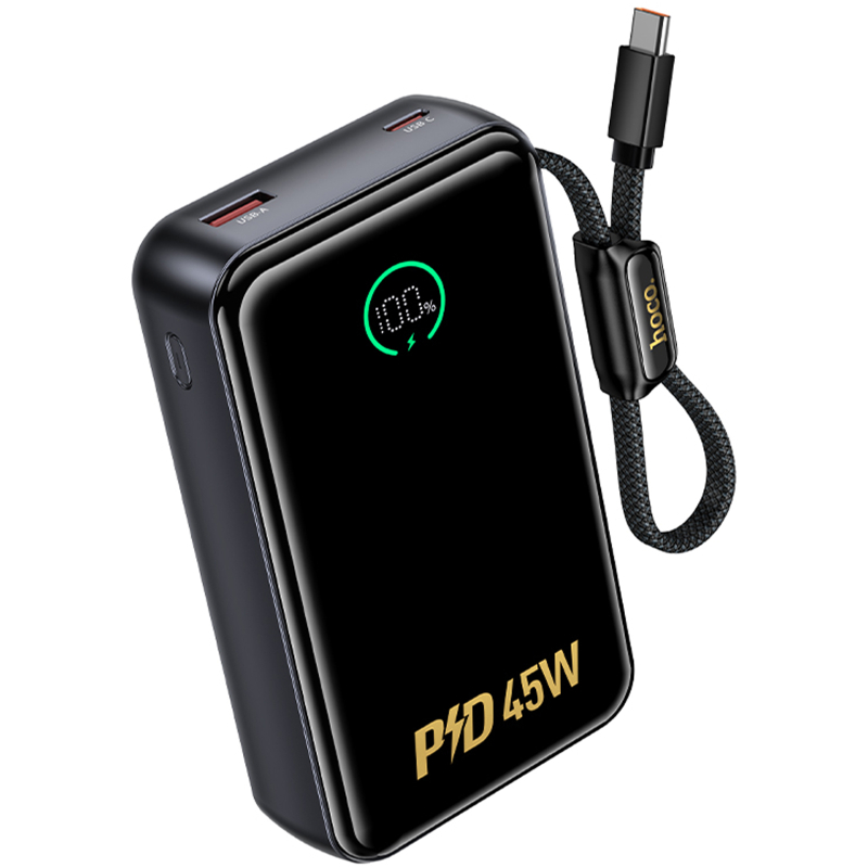 Портативное ЗУ Power Bank Hoco Q54 Shine PD45W with cable 20000 mAh