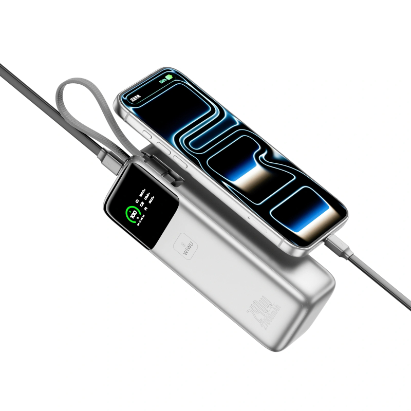 Портативное ЗУ Power Bank WIWU PM501 Power Mega PD67W with cable 15000 mAh