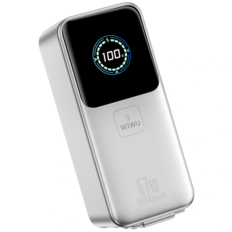 Портативное ЗУ Power Bank WIWU PM501 Power Mega PD67W with cable 15000 mAh