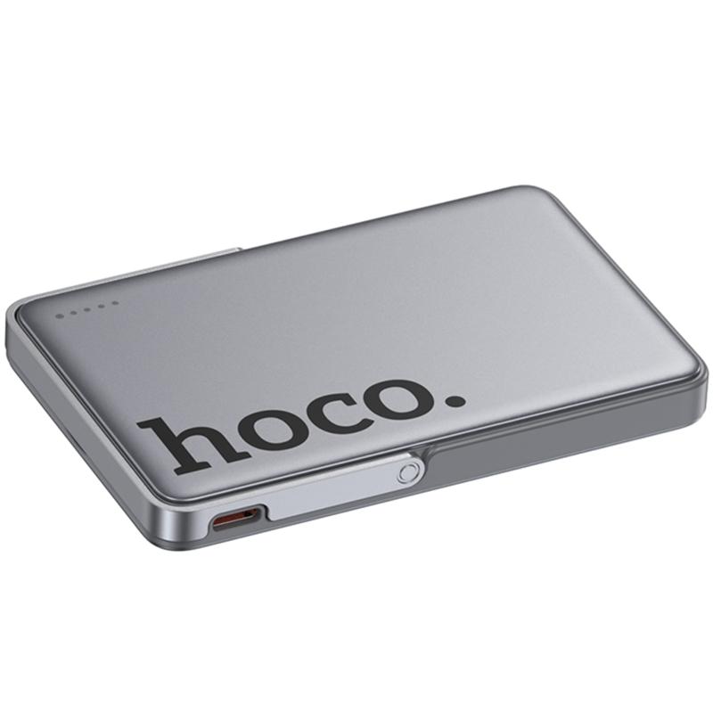 Портативное ЗУ Power Bank Hoco Q36 Sunlight magnetic suction+holder PD20W с БЗУ 5000 mAh