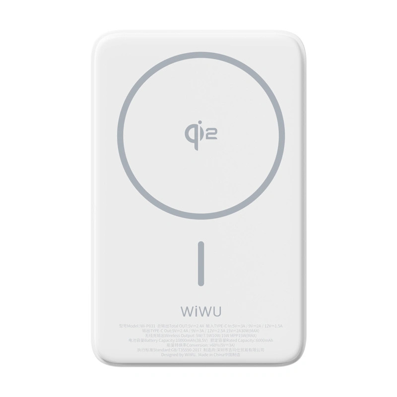 Портативное ЗУ Power Bank WIWU Wi-P031 Magnetic с БЗУ 30W 10000 mAh