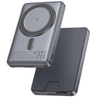 Портативное ЗУ Power Bank Hoco Q46 Title PD20W с БЗУ+card holder 5000 mAh