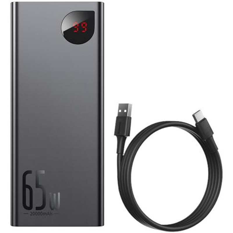 Портативное ЗУ Baseus Adaman Metal Digital Display QC 65W 20000 mAh (PPIMDA-D)