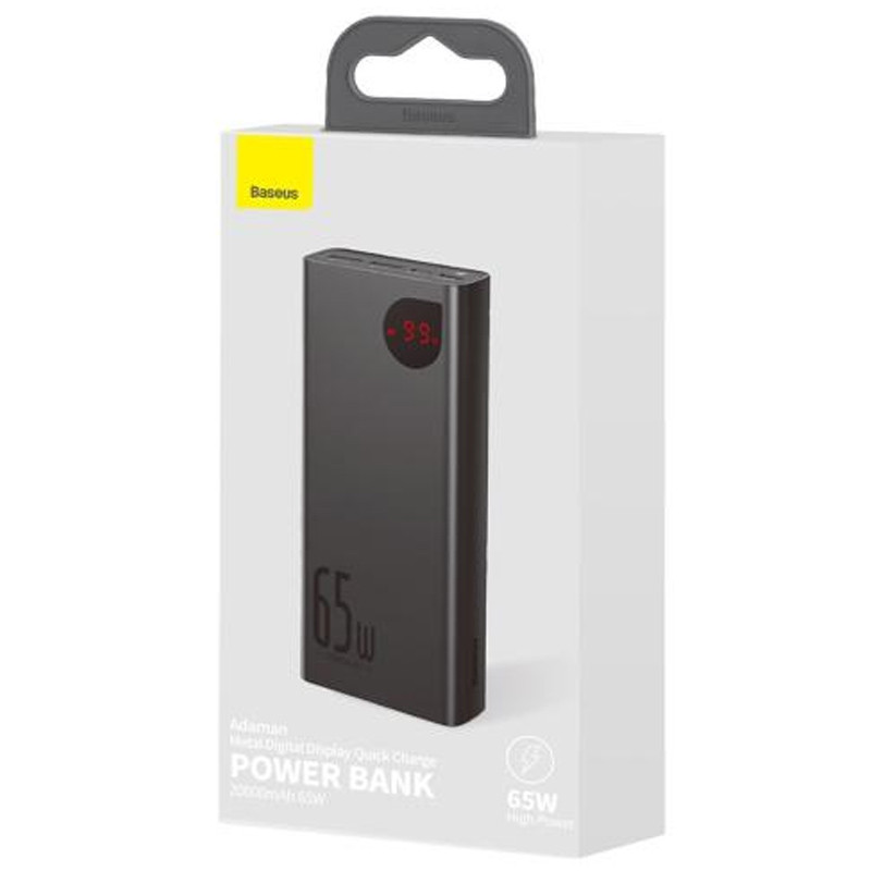 Портативное ЗУ Baseus Adaman Metal Digital Display QC 65W 20000 mAh (PPIMDA-D)