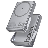 Портативное ЗУ Power Bank Hoco Q36A Sunlight magnetic suction+holder PD20W с БЗУ 10000 mAh