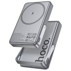 Портативное ЗУ Power Bank Hoco Q36A Sunlight magnetic suction+holder PD20W с БЗУ 10000 mAh